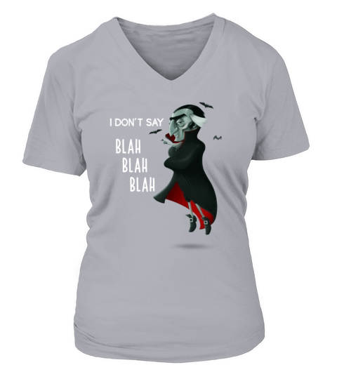 Dracula Vampire Bat Blood Scary Halloween Gift V-neck T-Shirt Woman
