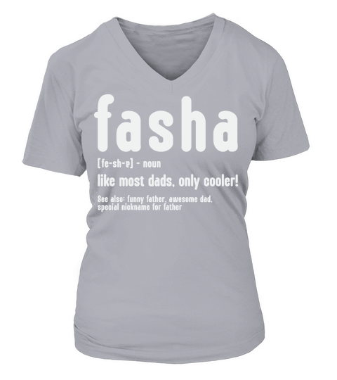 Fasha for Fathers Day V-neck T-Shirt Woman