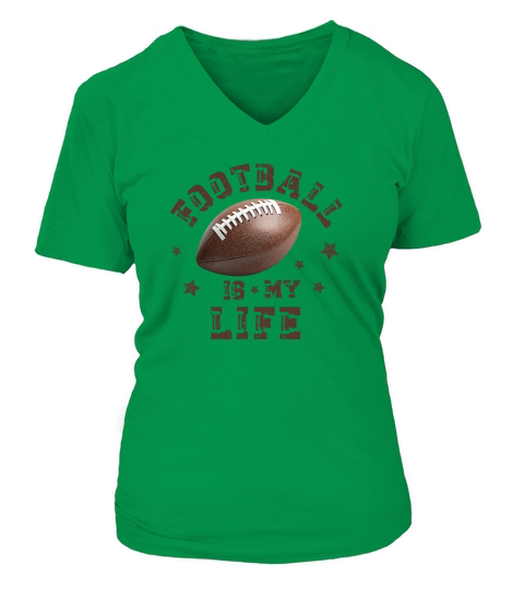 Football is life V-neck T-Shirt Woman