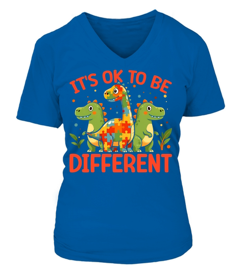Its Ok To Be Different V-neck T-Shirt Woman