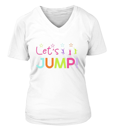 Let,s Jump! V-neck T-Shirt Woman