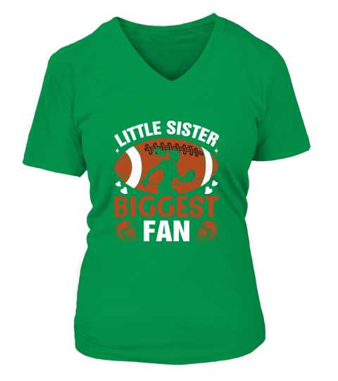 LITTLE SISTER BIGGEST FAN 02 V-neck T-Shirt Woman