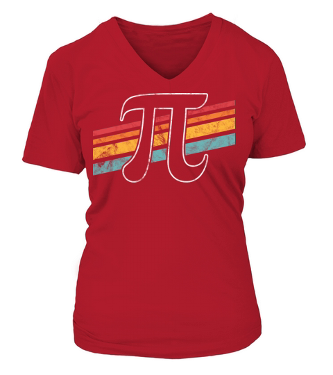 PI Day 2022 Math Lover Mathematics Retro Vintage V-neck T-Shirt Woman