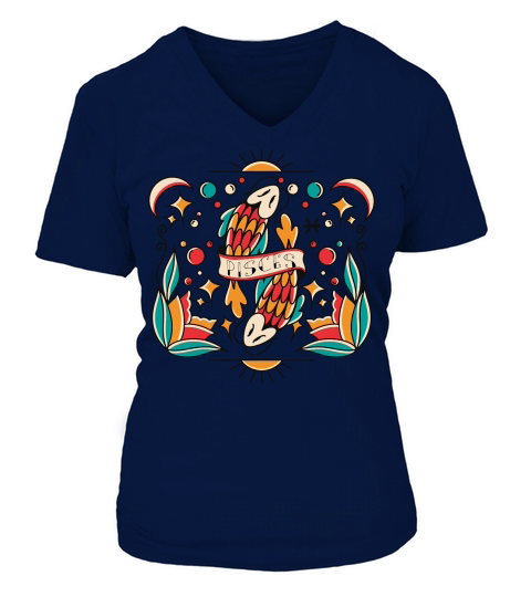 Pisces V-neck T-Shirt Woman