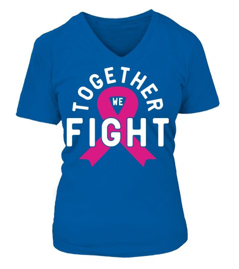 Together We Fight V-neck T-Shirt Woman