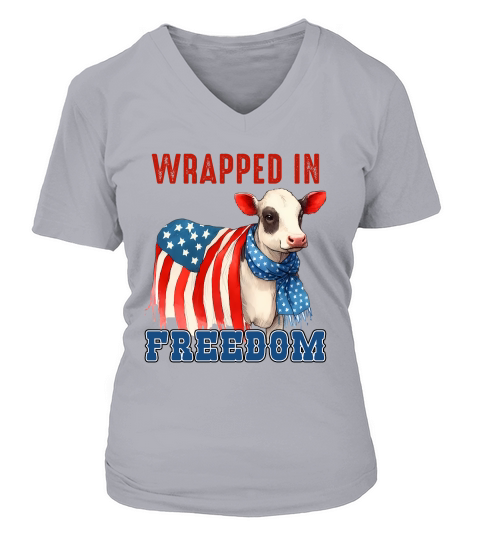 Wrapped in freedom V-neck T-Shirt Woman
