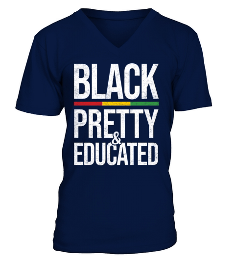 Black Black History Month History V-Neck T-shirt