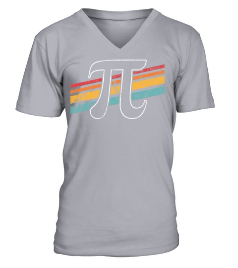 PI Day 2022 Math Lover Mathematics Retro Vintage V-Neck T-shirt
