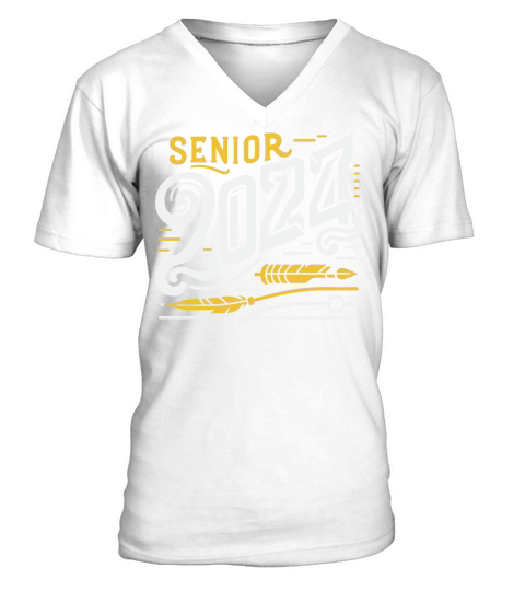 Senior 2024 3 CF V-Neck T-shirt