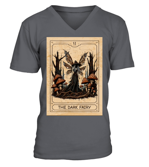 The Dark Fairy Tarot Card V-Neck T-shirt