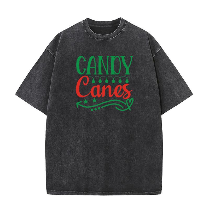 Candy canes 7 Washed T-Shirt