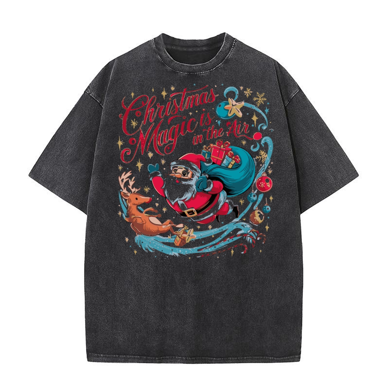 Christmas magic is in the air 1 Washed T-Shirt