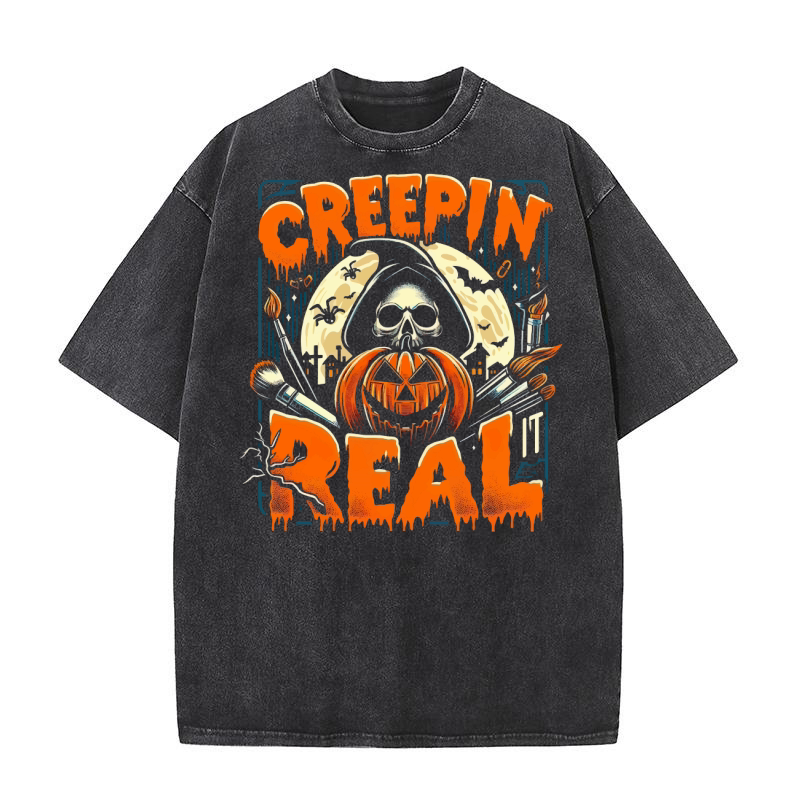 Creepin It Real Washed T-Shirt