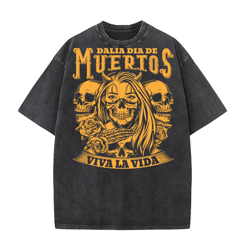 dalia dia de muertos  viva la vida Washed T-Shirt