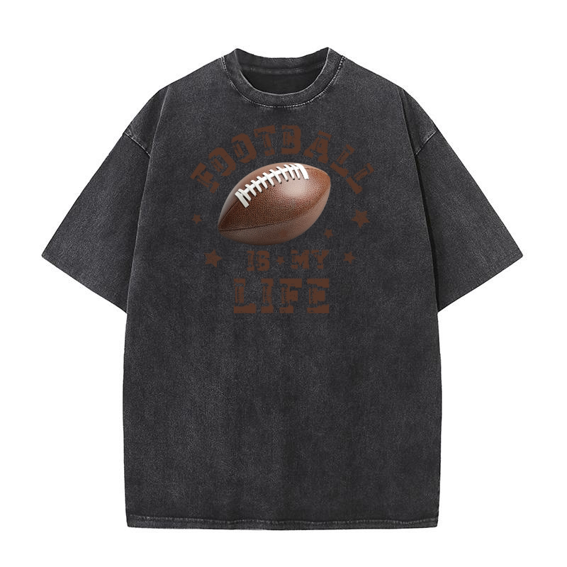 Football is life Washed T-Shirt