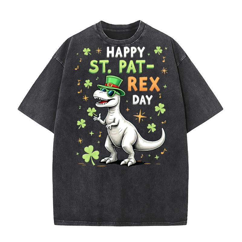 Happy st.pat rex gay Washed T-Shirt
