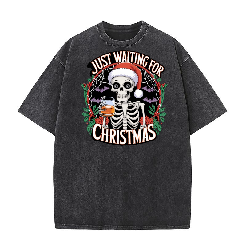 Just waiting for christmas 3 Washed T-Shirt