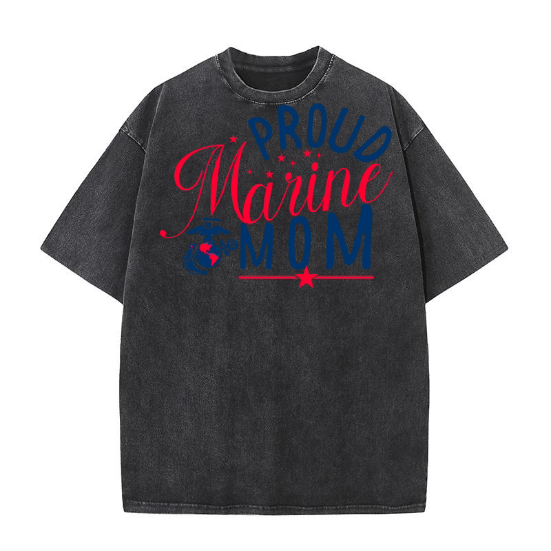 Marine Mom 06 Washed T-Shirt