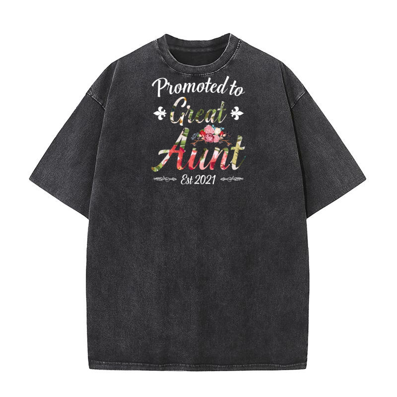 Promoted to great  aunt Washed T-Shirt