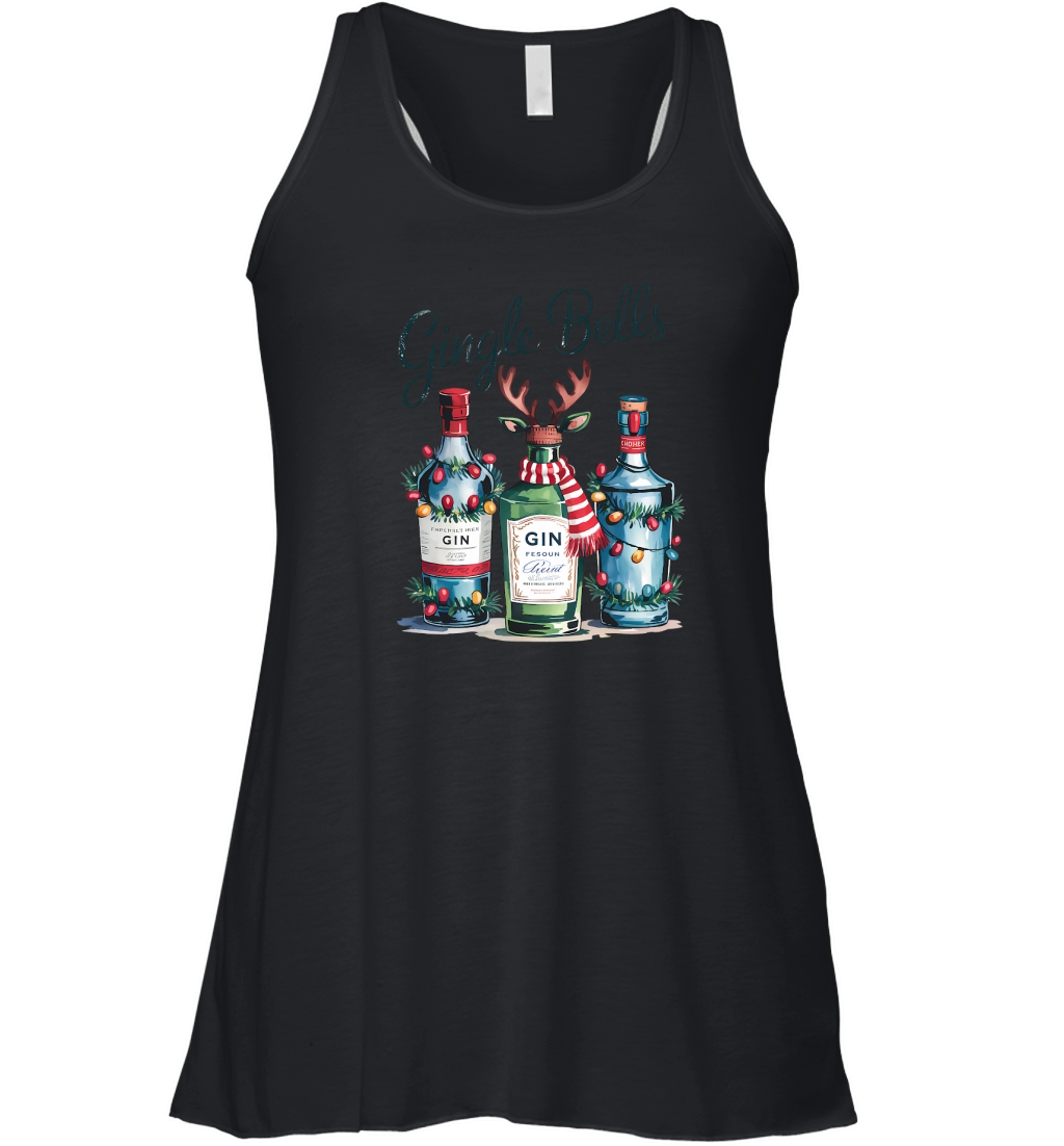 Gingle Bells Vintage Christmas Women's Flowy Tank Top