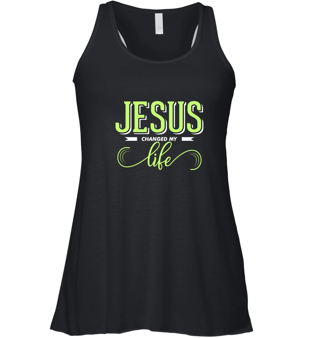Jesus changed my life Women's Flowy Tank Top
