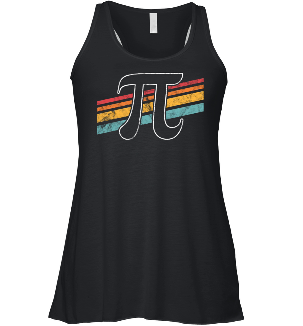 PI Day 2022 Math Lover Mathematics Retro Vintage Women's Flowy Tank Top