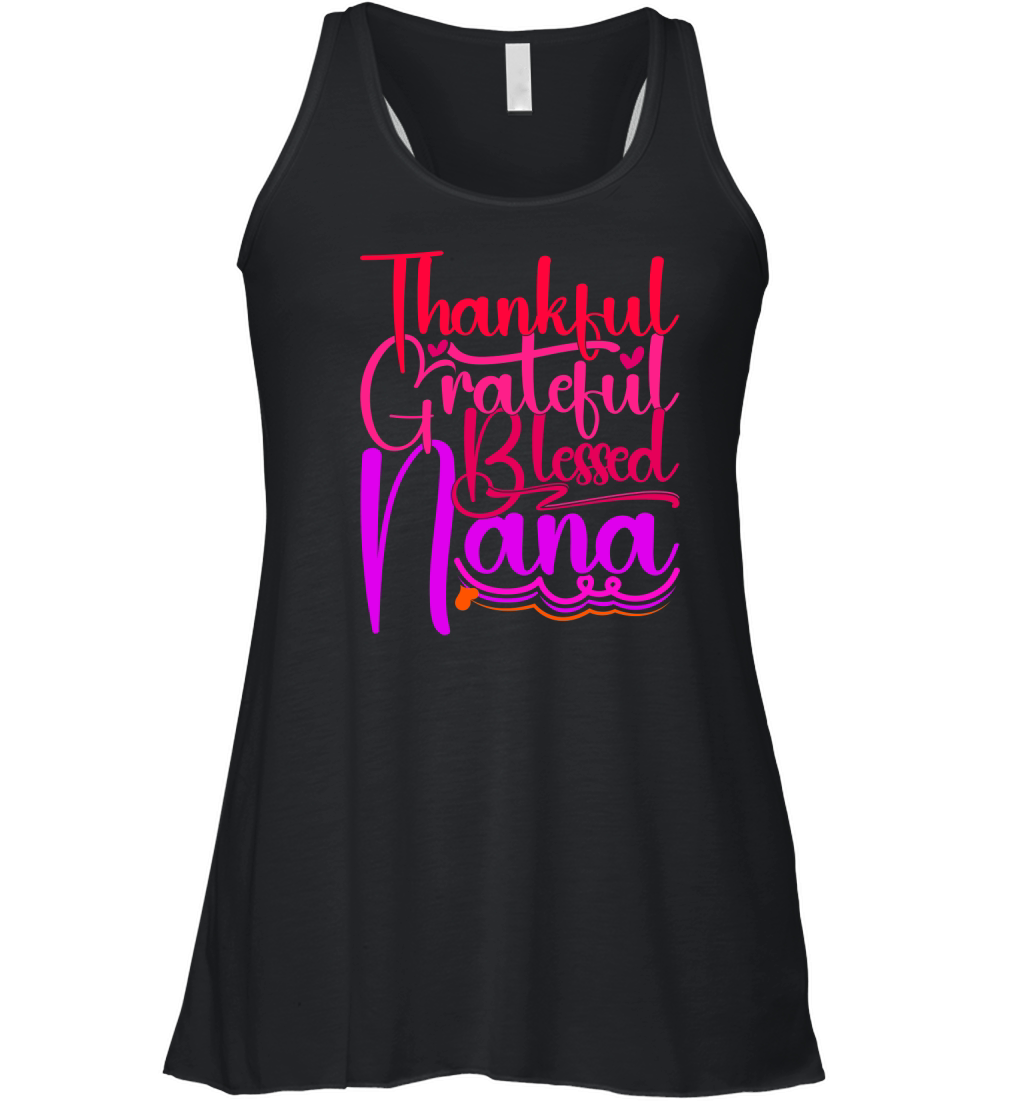 Thankful Grateful Blessed Nana Women's Flowy Tank Top