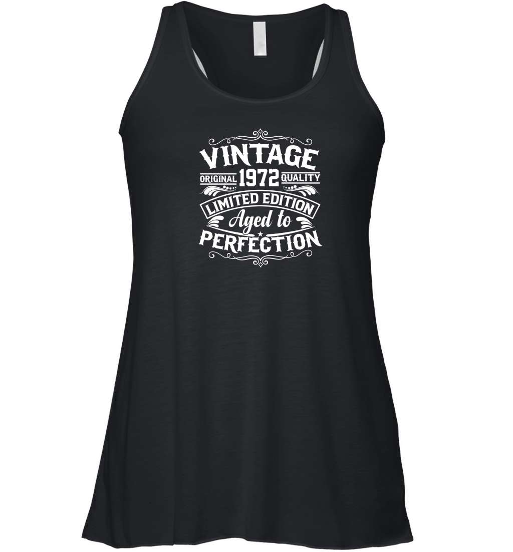 Vintage original 1972 quality limited edition aged to perfection Women's Flowy Tank Top