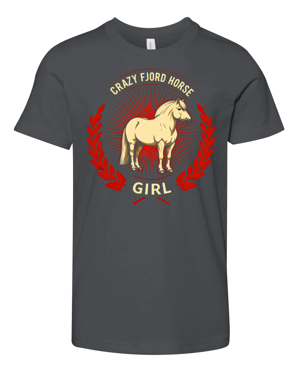 Crazy Fjord Horse Girl Youth Unisex Jersey Tee