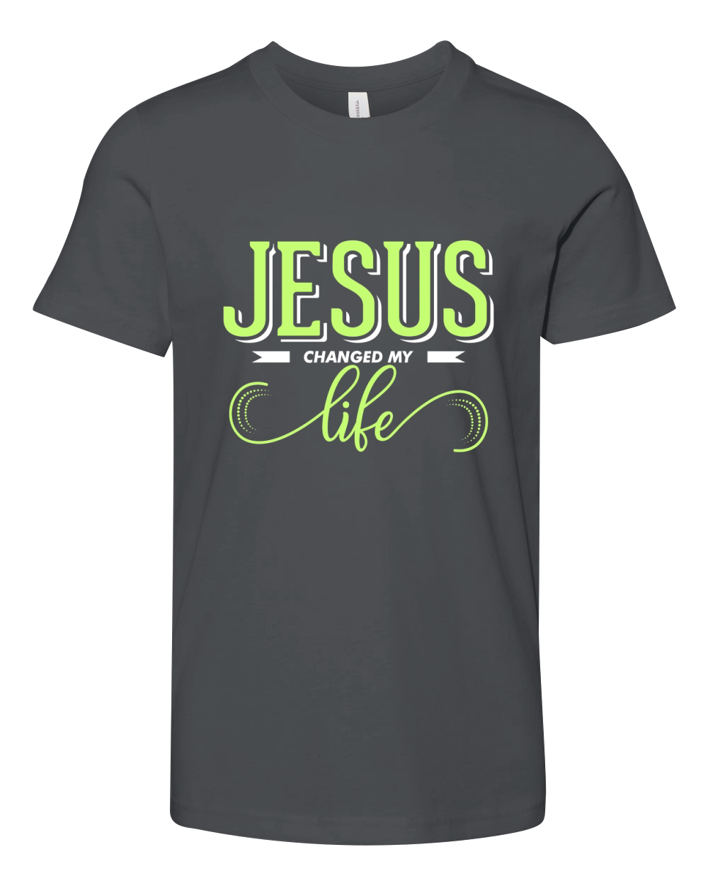 Jesus changed my life Youth Unisex Jersey Tee