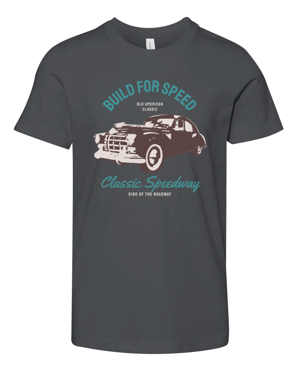 Vintage Sportscar classic Car Muscle Car Youth Unisex Jersey Tee