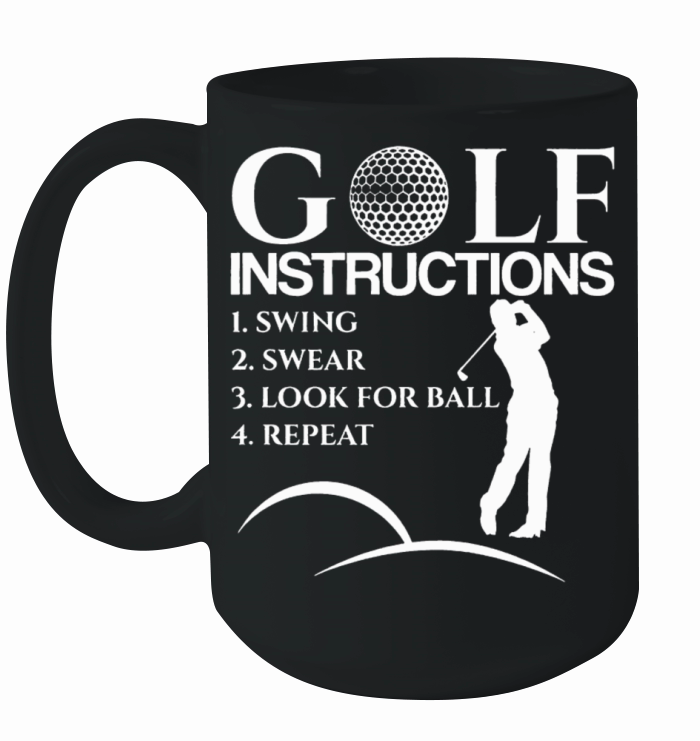 Golf Instructions Ceramic Mug