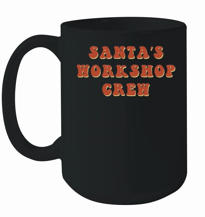 Santa’s Workshop Crew Retro Red Ceramic Mug