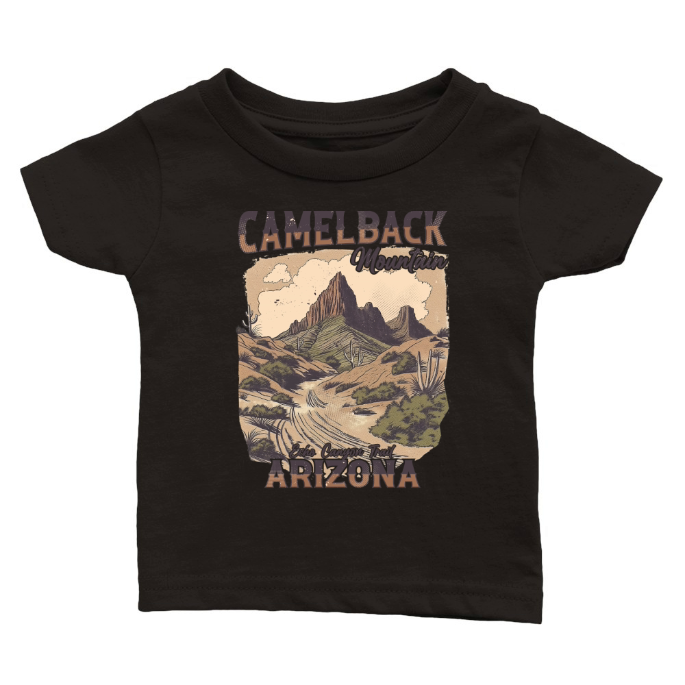 Camelback Mountain Echo Canyon Trail Arizona Classic Baby Crewneck T-shirt
