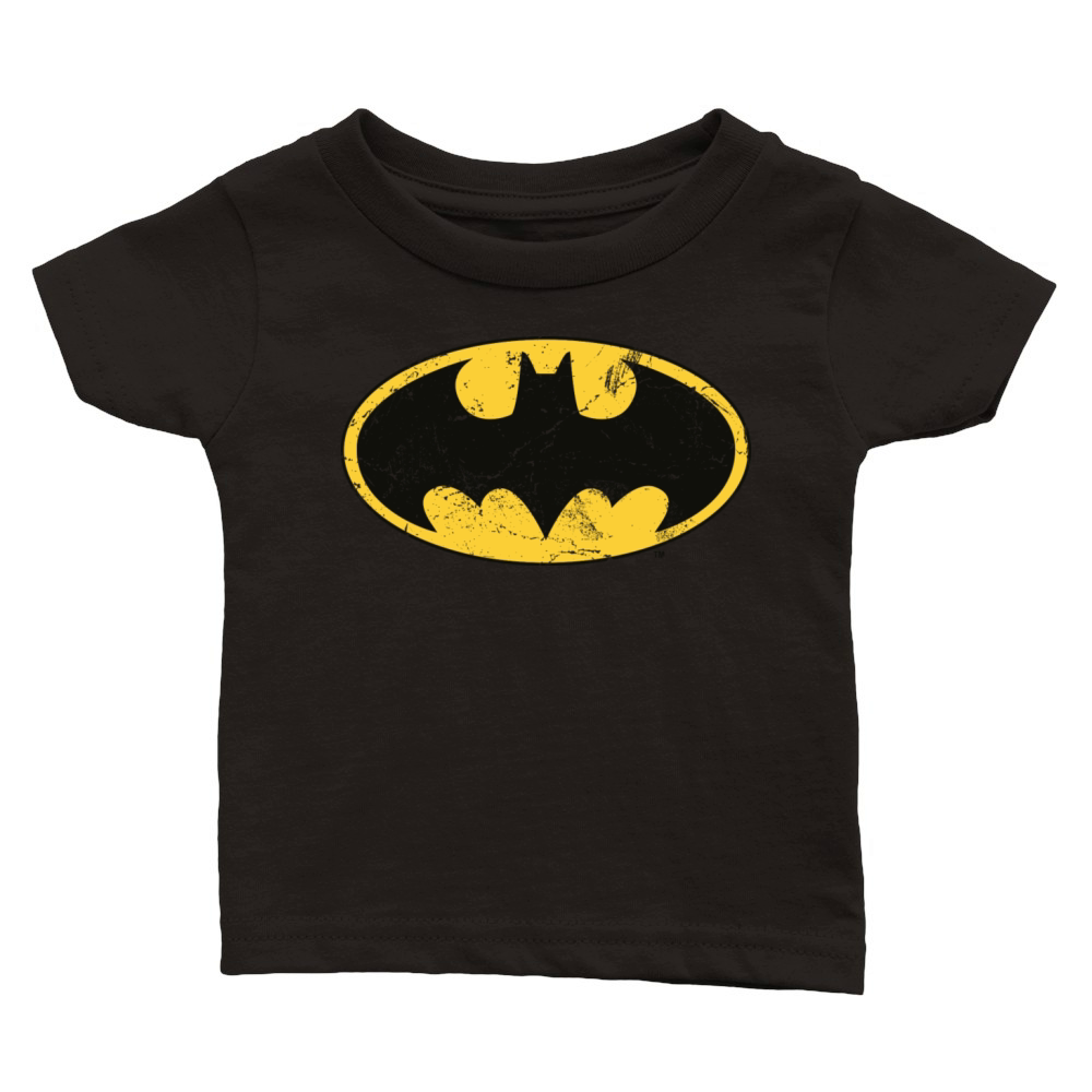 Justice League Batman Logo Vintage Classic Baby Crewneck T-shirt