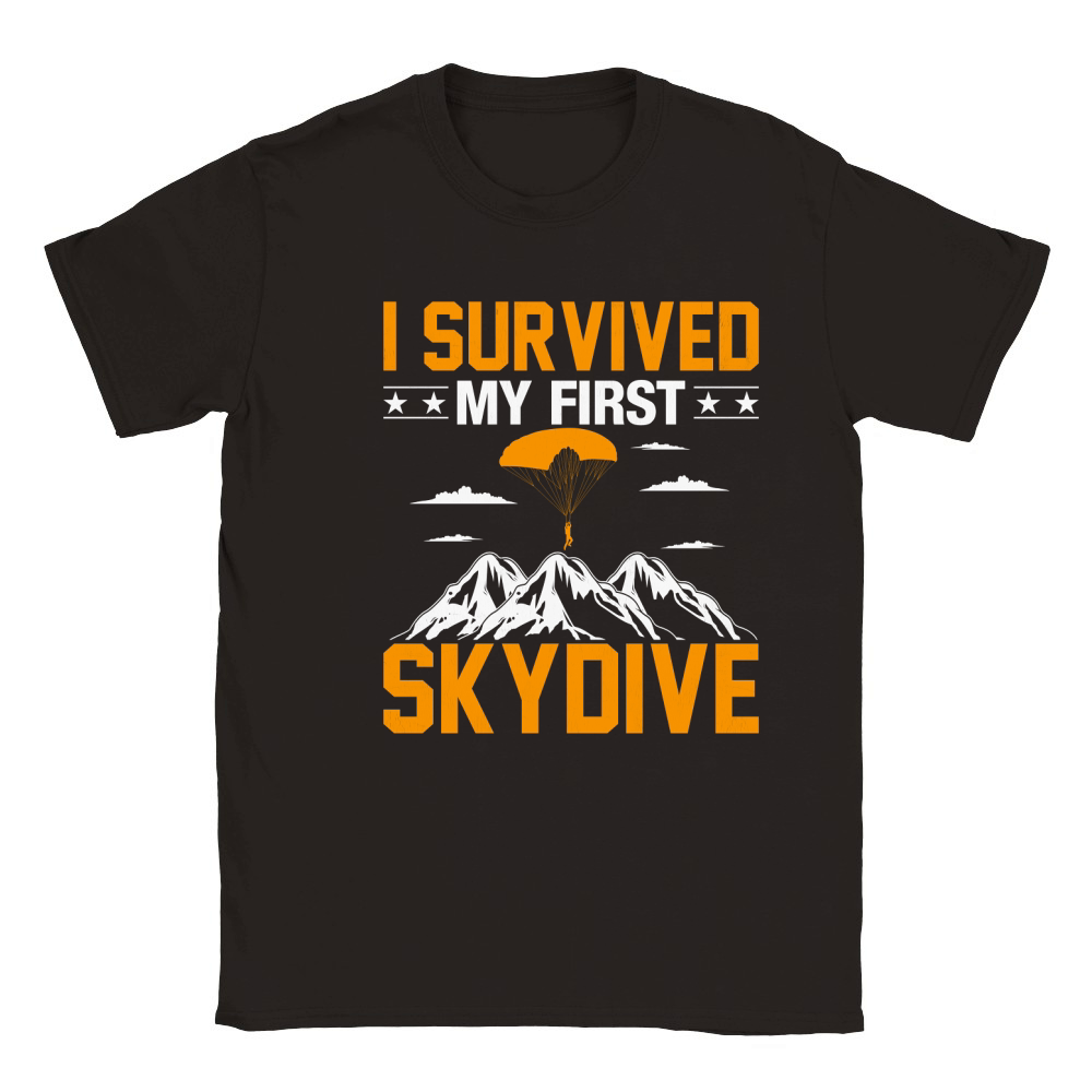 I survived my first skydive Classic Kids Crewneck T-shirt