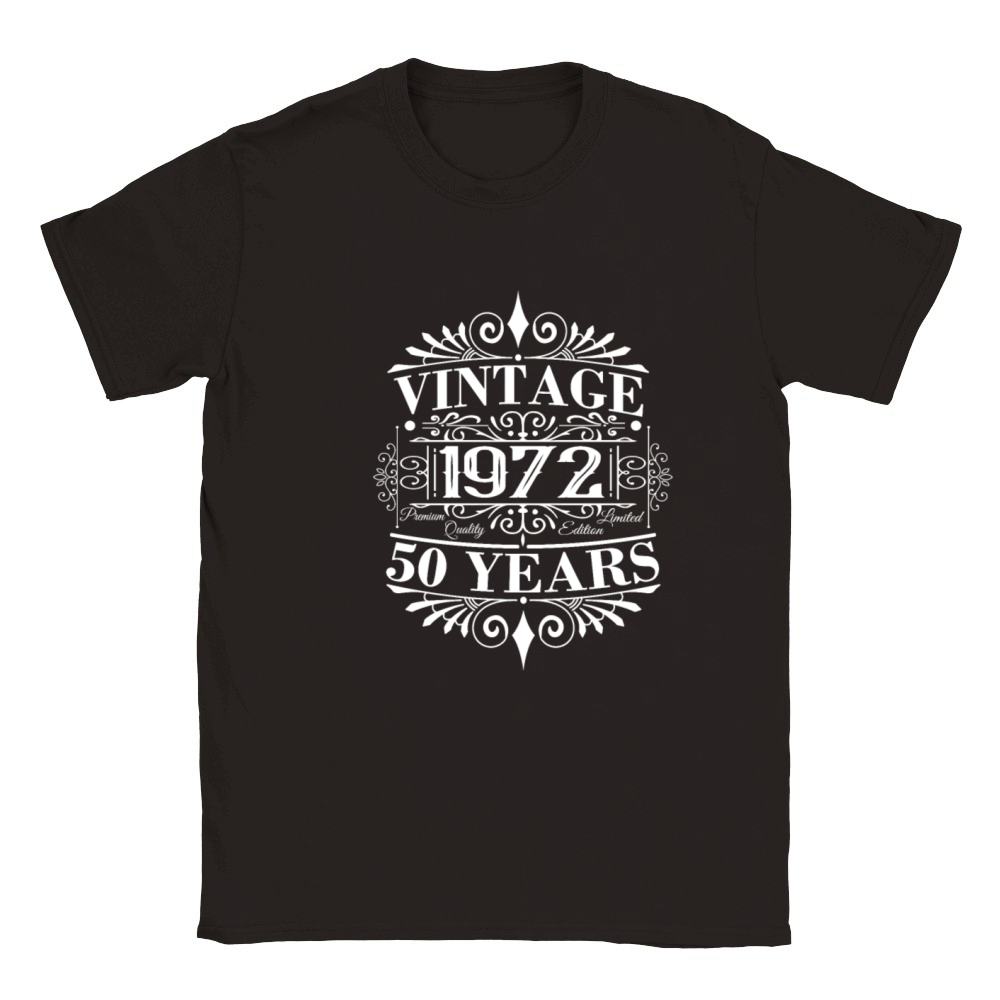 Vintage 1972 Birthday Sayings 50th Birthday Classic Kids Crewneck T-shirt