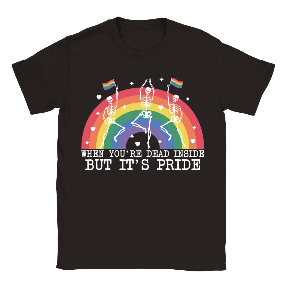 When yoyre dead inside but its pride Classic Kids Crewneck T-shirt