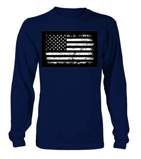 Distressed USA Flag.Vintage USA Flag Long sleeved Unisex