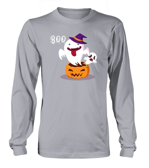 Halloween Ghost Boo 03 Long sleeved Unisex