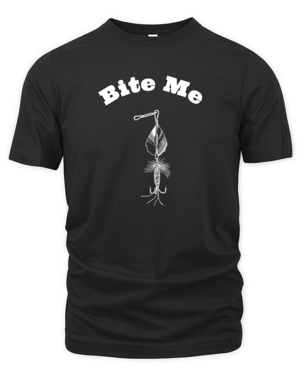 Bite Me, Fishing Humor, Fisherman Fish Fishing Lovers Organic Unisex T-shirt