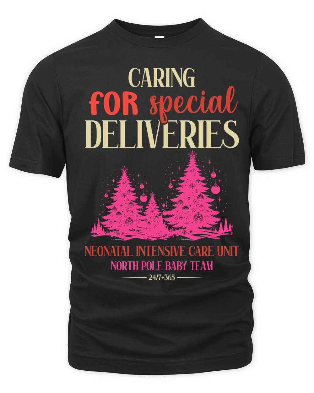 caring for special deliveries neonatal intensive care unit north pole baby team Organic Unisex T-shirt
