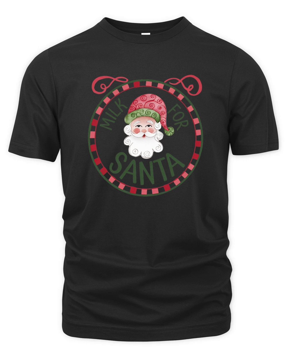 Christmas Cookies Santa Milk 2 Organic Unisex T-shirt