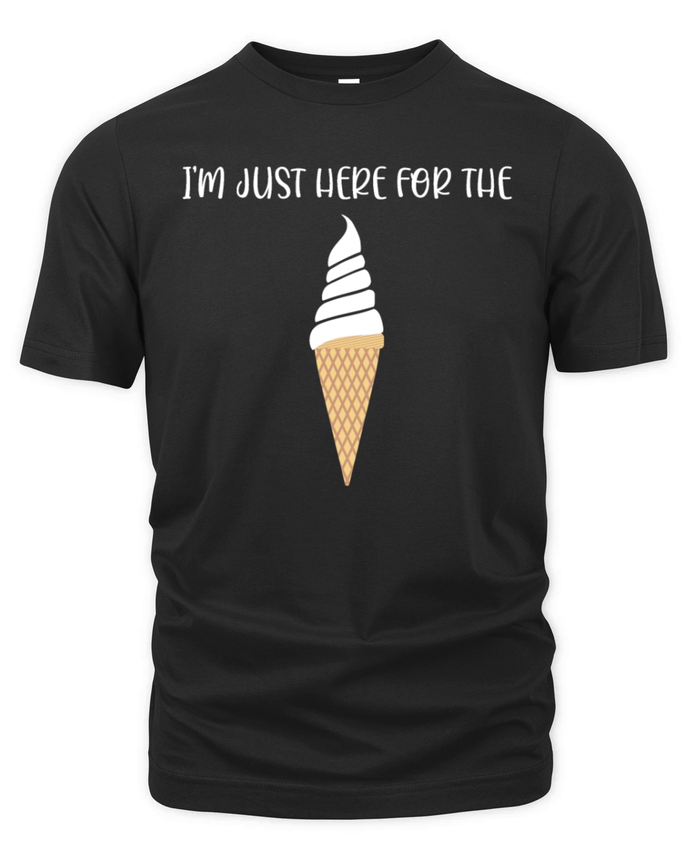 Just Here for Ice Cream Summertime Gift Organic Unisex T-shirt