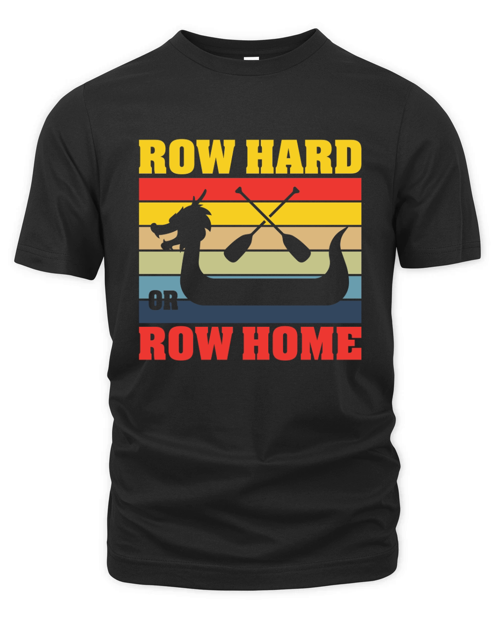 Row Hard or Row Home Organic Unisex T-shirt