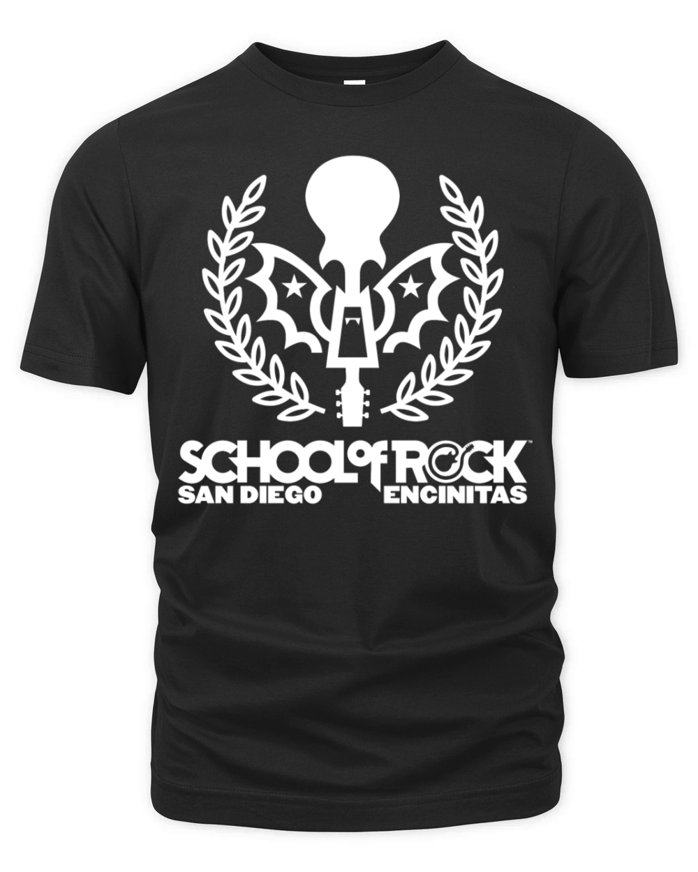 School of Rock White Bat Logo SD EN Organic Unisex T-shirt