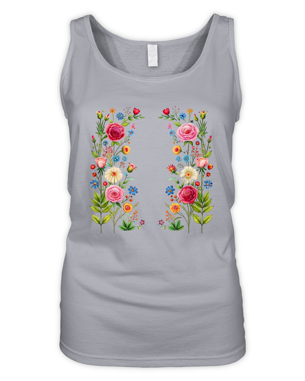 Beautiful Floral 2 Organic Women's Tank Top