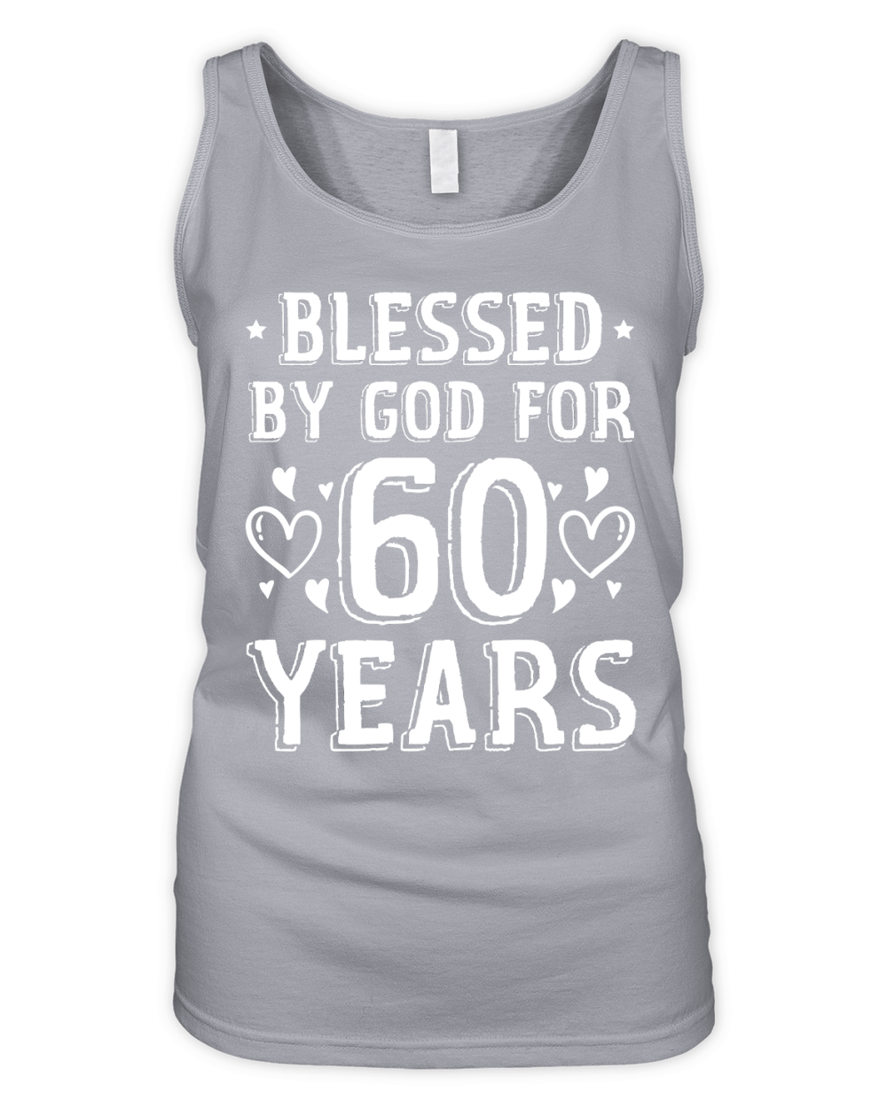 Blessed By God For 60 Years Birthday 2 Organic Women's Tank Top