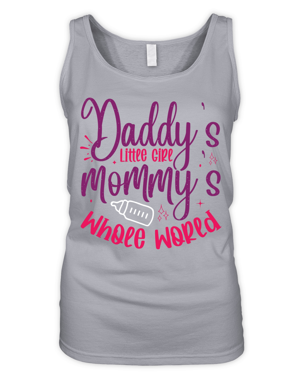 Daddys Little Girl Mommys Whole World Organic Women's Tank Top