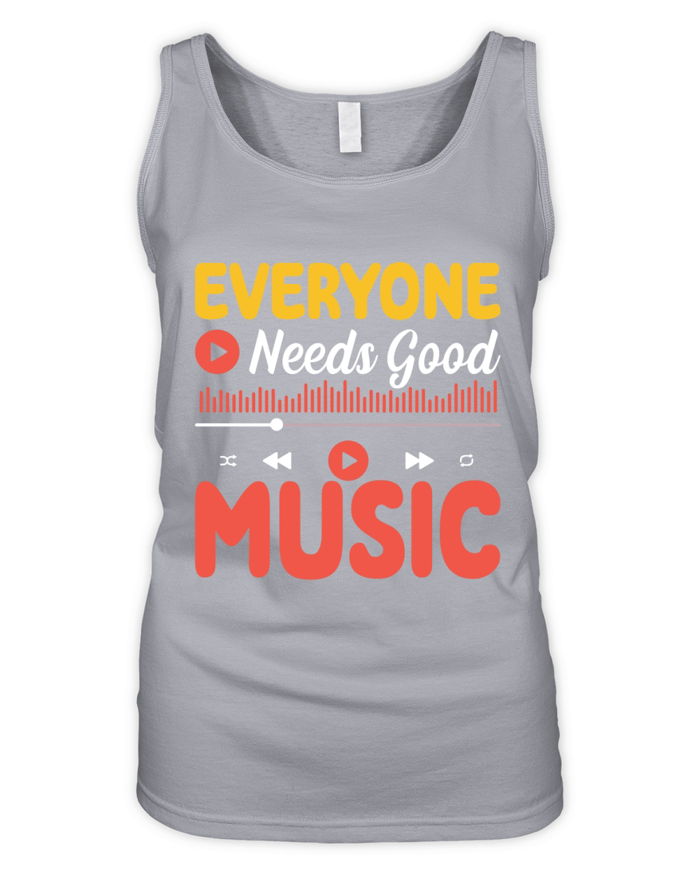 EVERYONE NEEDS GOOD MUSIC Organic Women's Tank Top